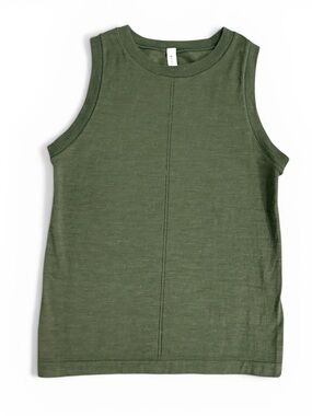 Athleta Olive Green Seam Tank Top Sleeveless Lightweight Size Small
